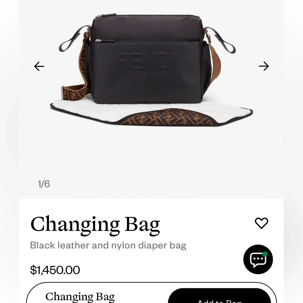 FENDI Diaper Bag!